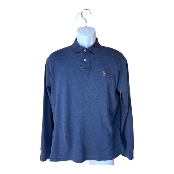 Sz Medium Polo Ralph Lauren Pima Soft Touch Long Sleeve - Picture 2 of 4